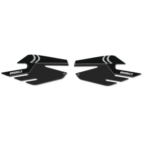 2 PROTEZIONI ginocchia LATERALI SERBATOIO compatibili x MOTO KAWASAKI ninja 650